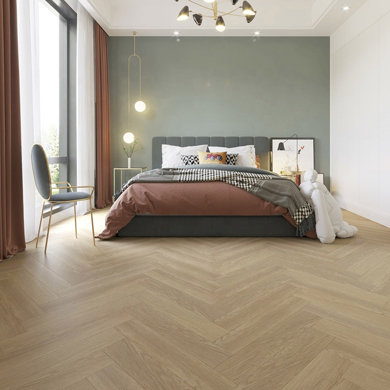 Customization Supportable Herringbone Design Hot Selling Spc Flooring