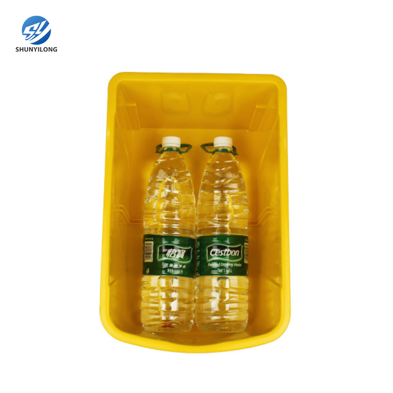 Hot Selling Yellow PP Plastic Down Press Hotel Mop Wringer Trolley Bucket