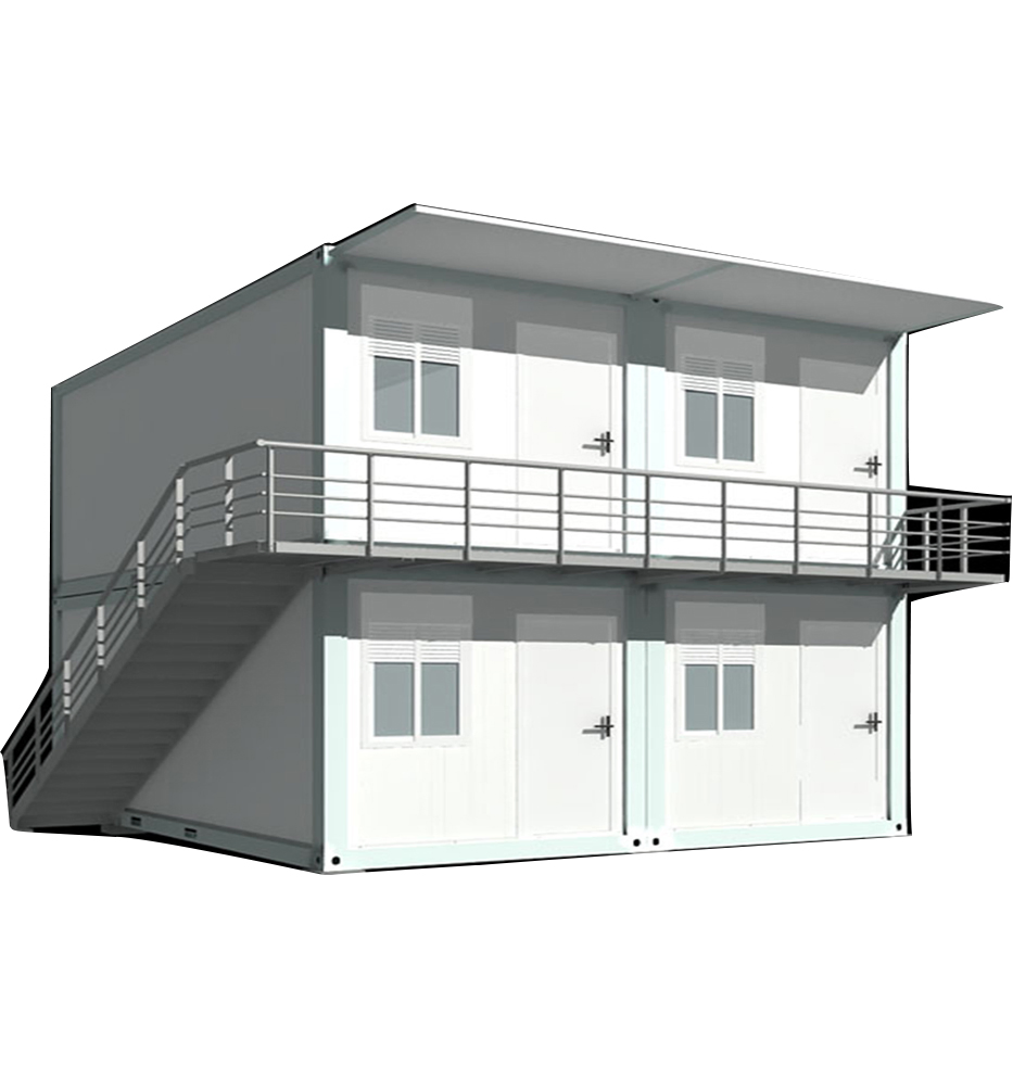 40FT Container House Prefabricated Customized Suitable for Living Economic Light Steel Structure Customized Apartment Housing Hotel High-Rise Building Factory