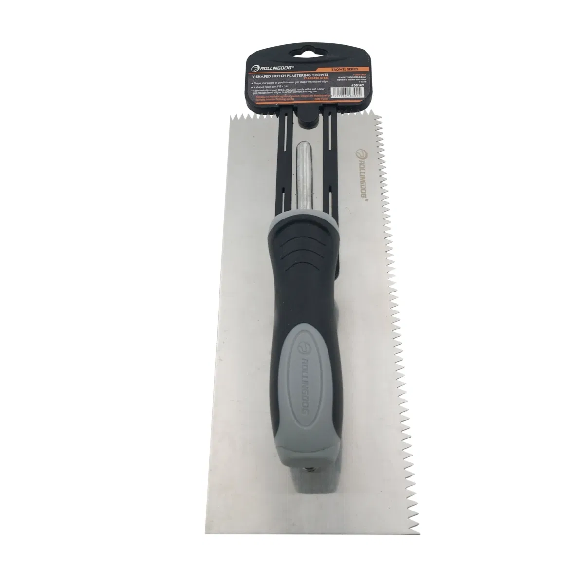Rollingdog PRO 50147 V Shaped Notch Plastering Trowel