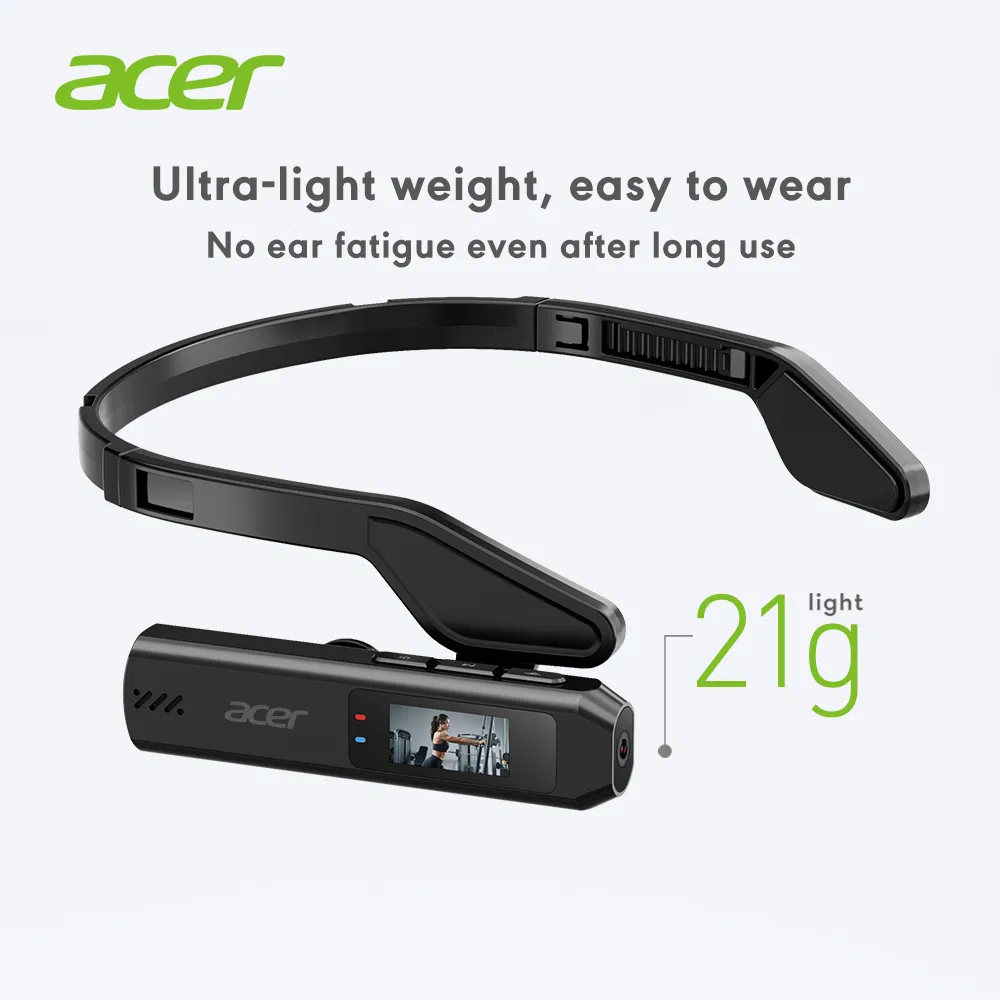 Acer 2.7K Video Recording 110 Degree Shooting Angle A20 Wearable Camera