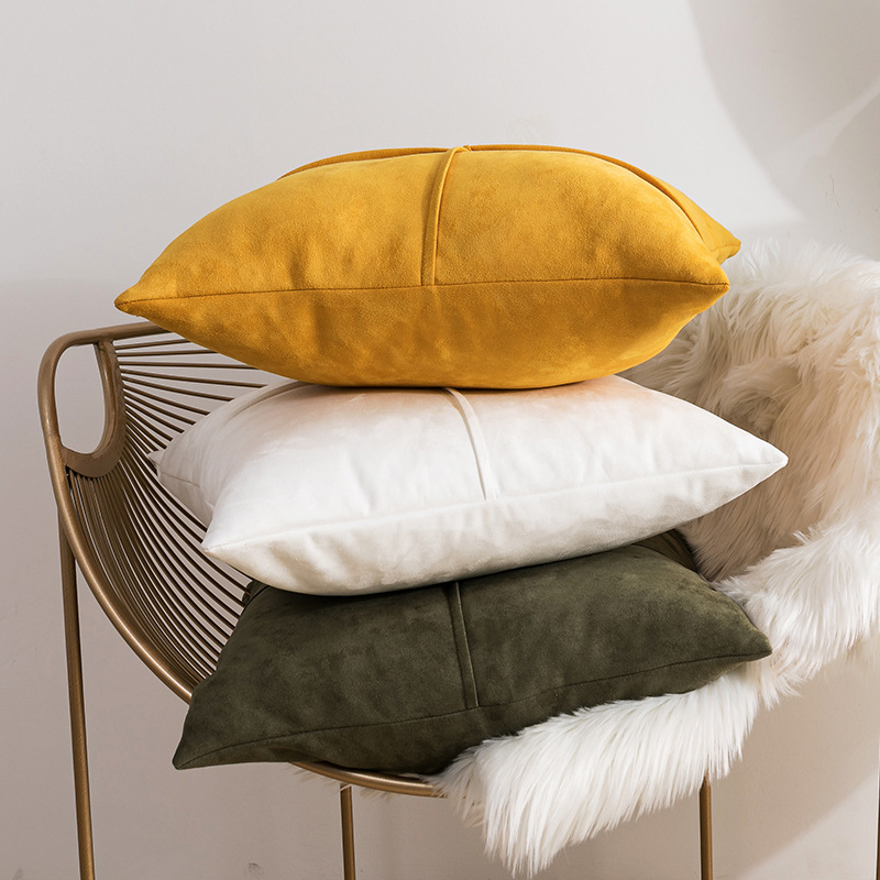 Top Quality Suede Fabric Velvet Cushion Cover