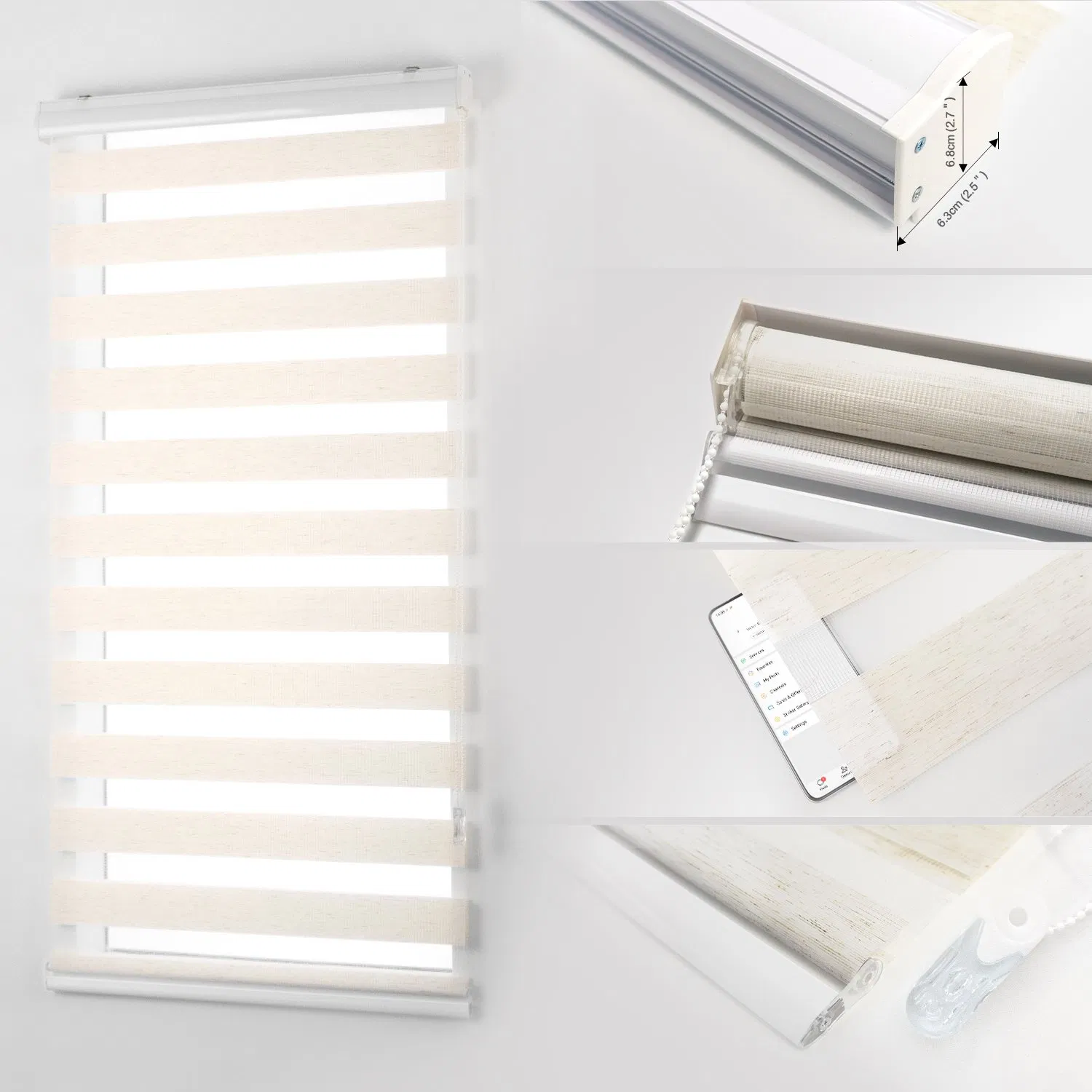 Sisheng High Satisfaction Zebra Shutter for Elite Decor by Cord Loop G02