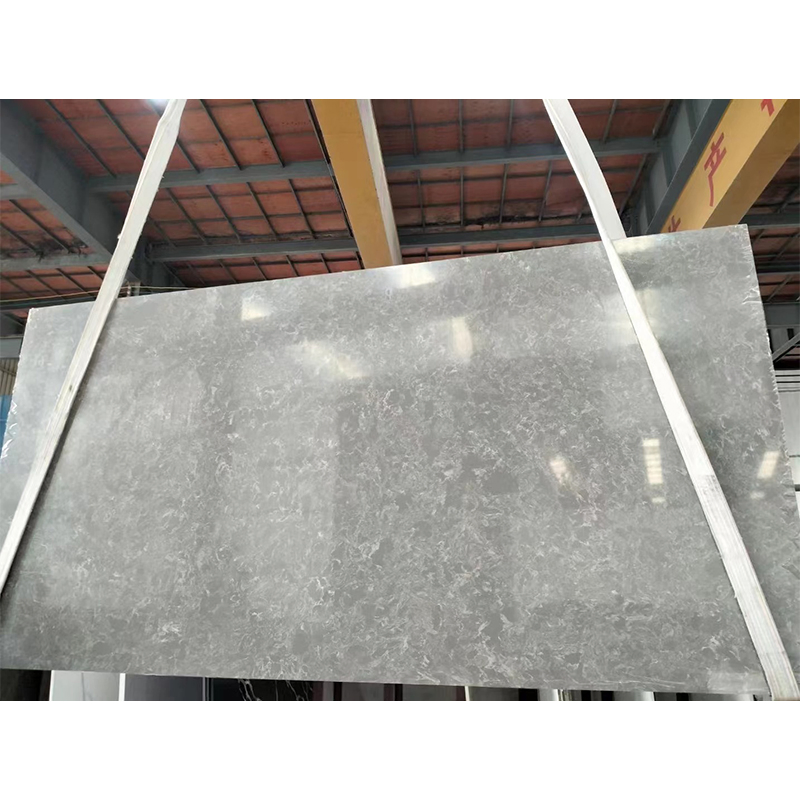 Black/Grey Artificial Marble Quartz Big Slabs for Countertop/Worktop/Island Top/Vanity Top Price