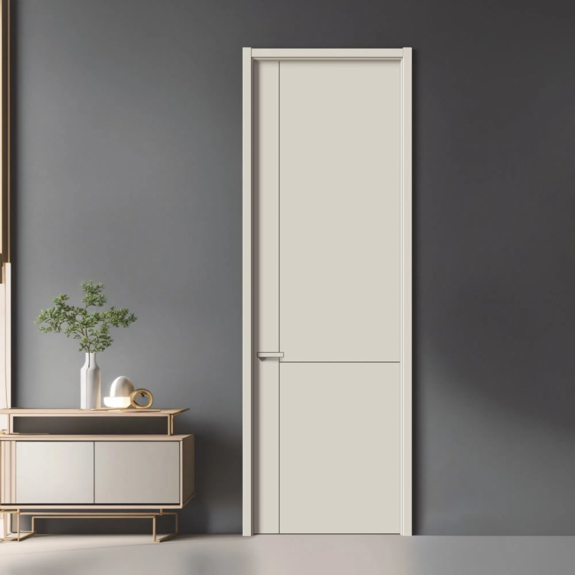 21. Wholesale Modern Interior Wooden MDF PVC Door White Bedroom Melamine Entrance Security Main Solid Wood Oak Veneer Finished Doors Home Furniture for Homes