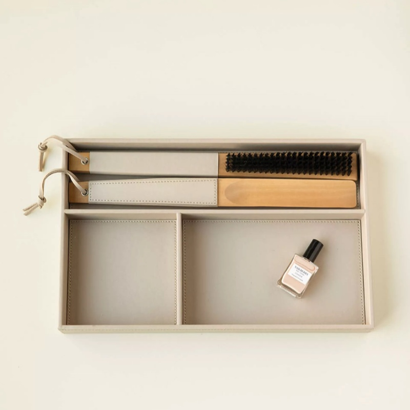 Customized Vegan Fashion Hotel Supplies Wardrobe Organizer Made of Sustainable Vegan Leather