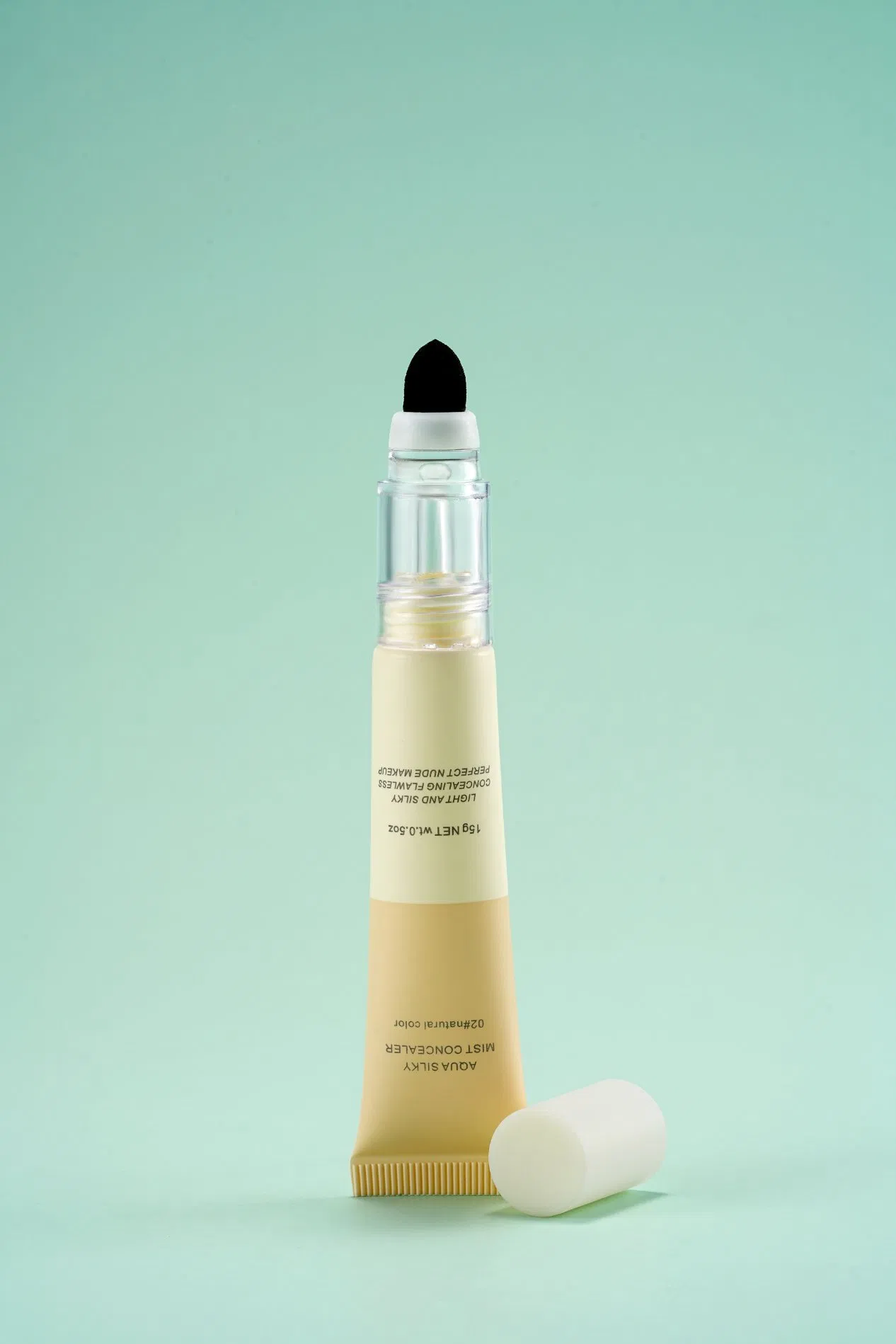 High Quality Skincare and Cosmetic Flexible Tube with Sponge on Top