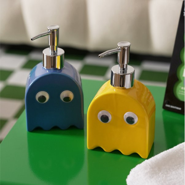 Cute Creative Ceramic Dispenser Ghost Pump Bottle Easy Grip Bathroom Accessories