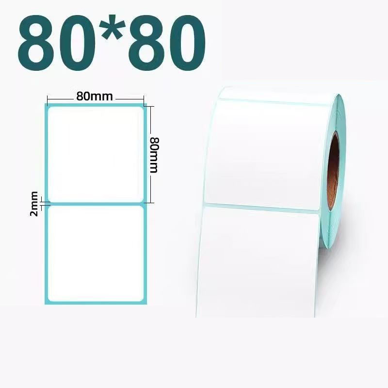 High Quality Customizable Thermal Self-Adhesive Label Sticker Paper Roll for Supermarket Labels