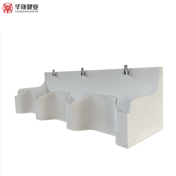 Hospital Scrub Sink Acrylic Solid Stone Surface Medical Sink with Cabinet
