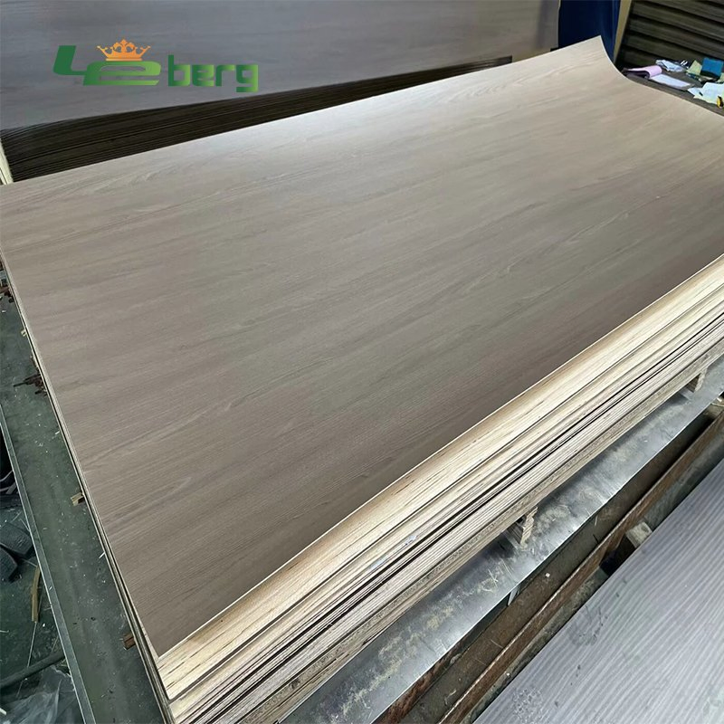 China Factory AA 4*8/4*9 E1 Cloth Grain Embossed Melamine Paper Recon Plywood/Artificial Veneer/Poplar Core ISO for Home Furniture