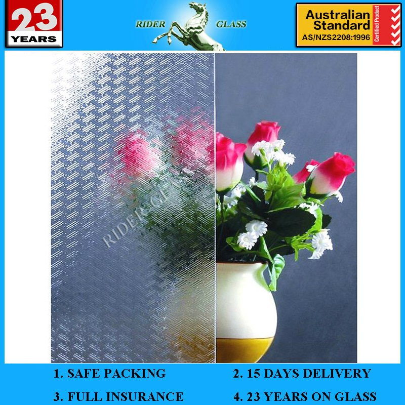 3-8mm Clear Wangi Patterned Glass