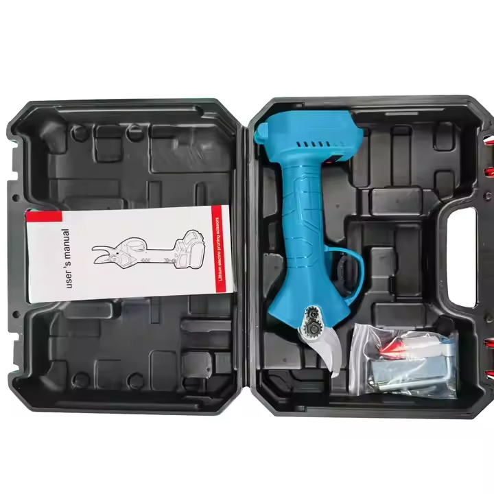 Electric Pruning Shears Professional Gardening Electric Power Shears with Batteries, Sk5 Replacement Blades and Fast Charger