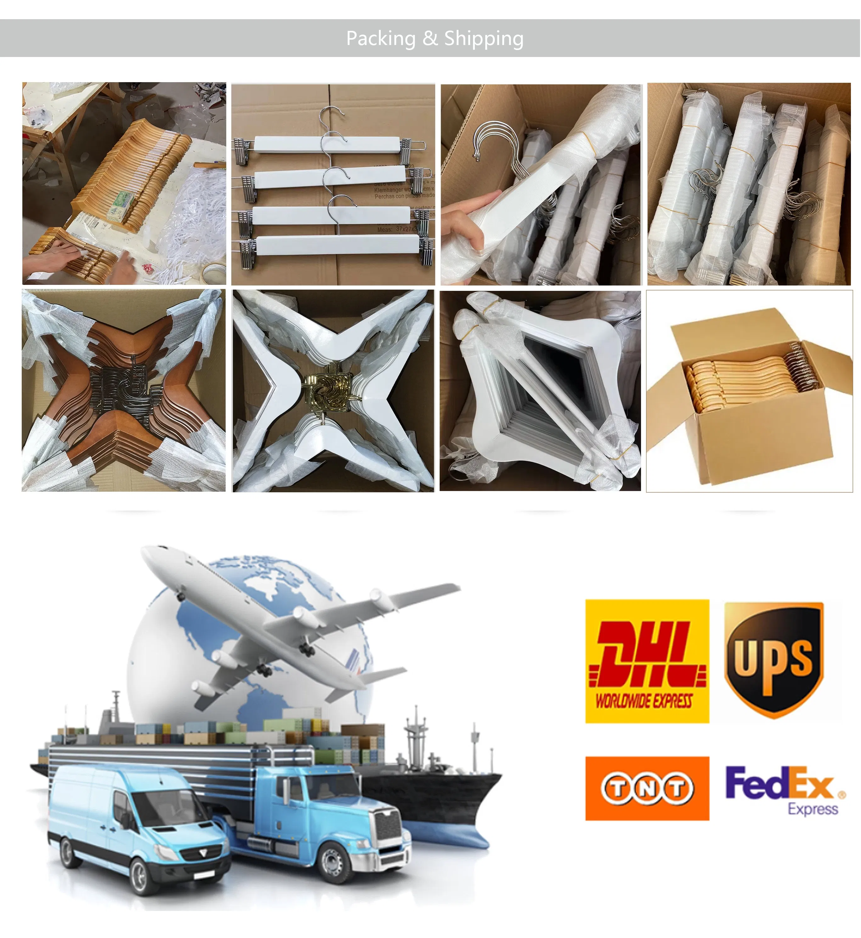 Luxury Wooden Trousers Hanger Pants Hanger with Metal Clips