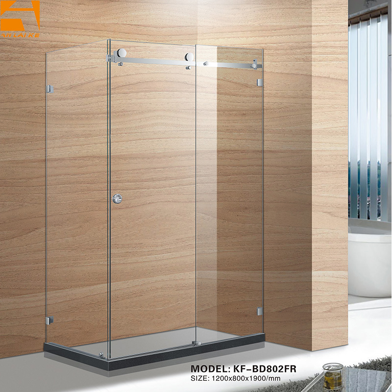 Modern Stainless Steel Glass Shower Cubicle with Quiet Operation (BD802FR)