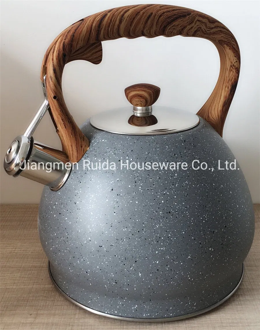 Kitchen Equipment, 3.0 Liter Stainless Steel Teapot with Soft-Touch Handles