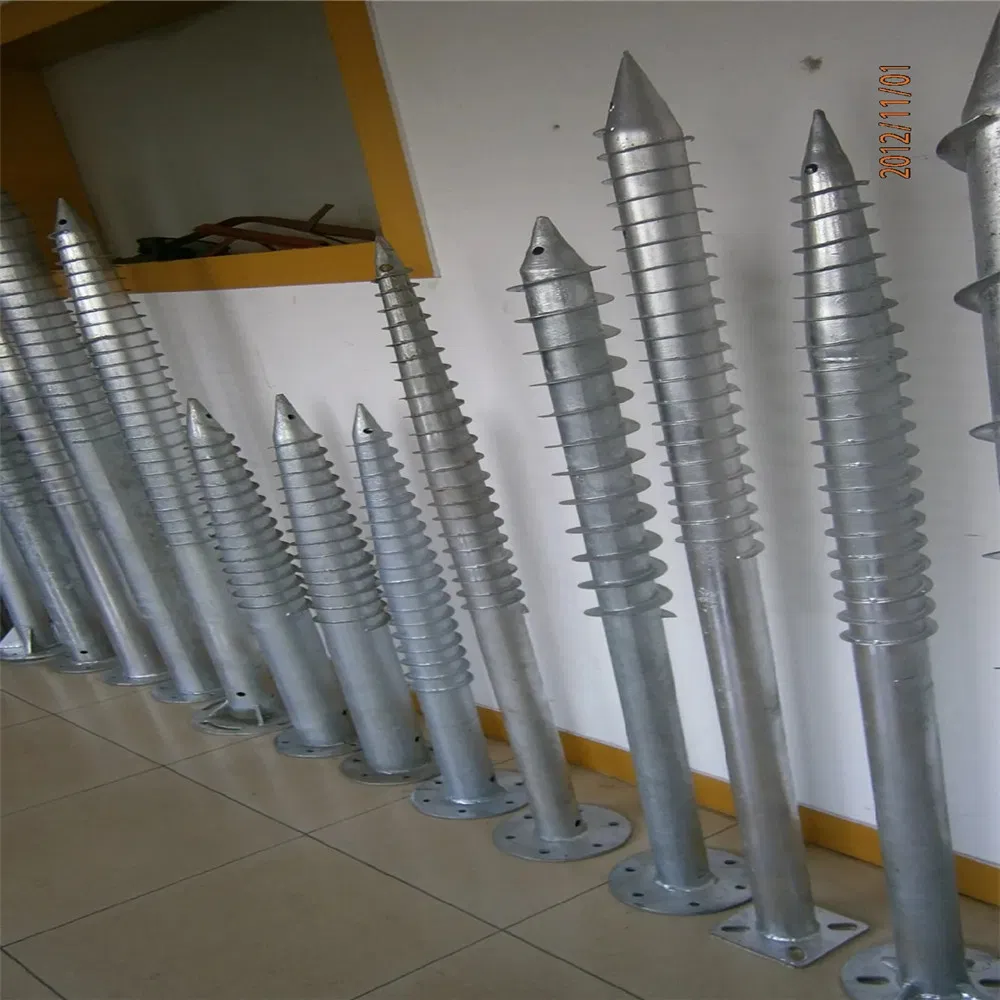 Hot DIP Galvanized Flange Spiral Pile