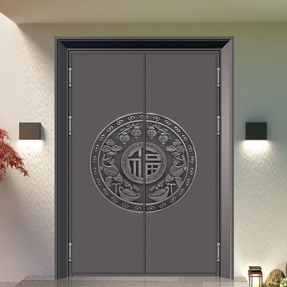 Villa Front Stainless Steel Luxuty Waterproof Metal Entrance Exterior Door