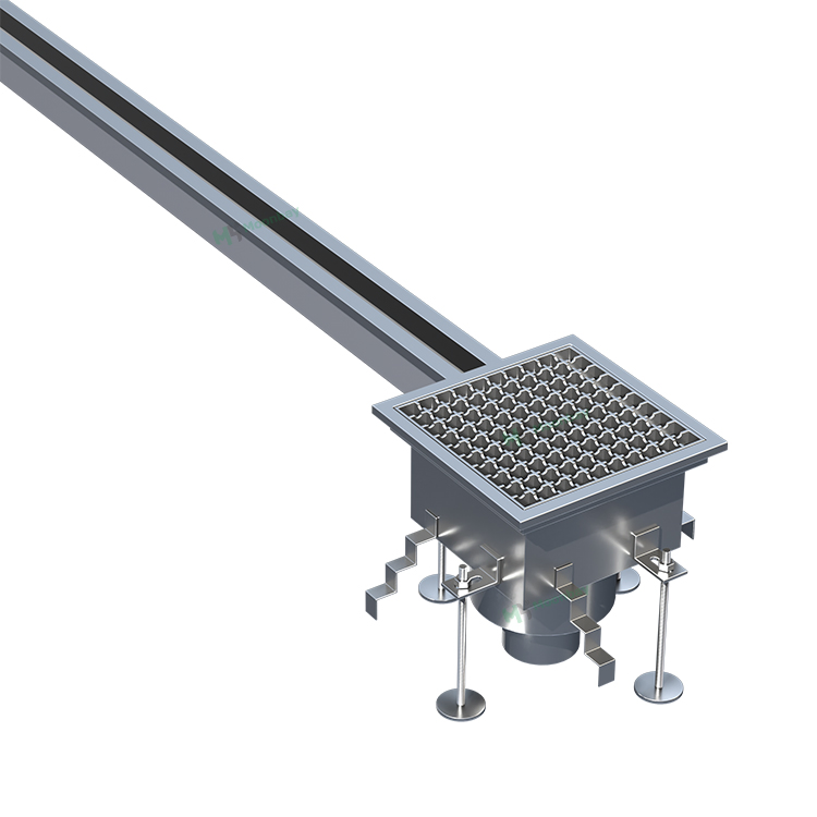 Commercial Hygienic Floor Drain Industrial Food Processing Grated System Factory's Industrial Drainage