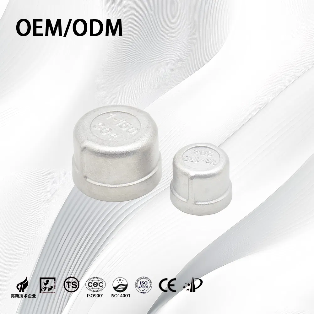 Stainless Steel End Cap ANSI B16.9 ASME B16.9 Sch80/Threaded/Butt Weld/Pipe Fitting