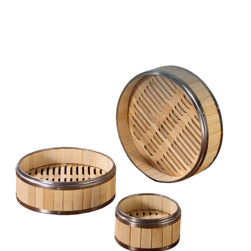 Бамбуковая пароварка для димсамов, 3 уровня