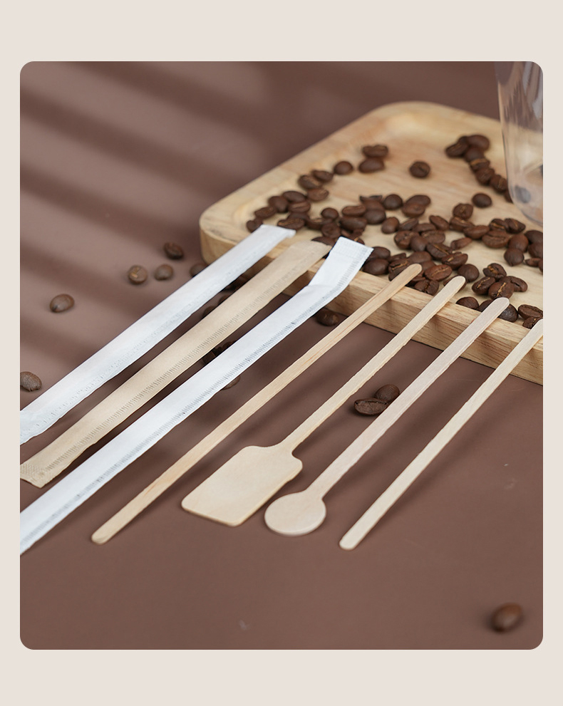 Eco-Friendly Disposable 160mm Birch Wooden Spoon Knife and Fork