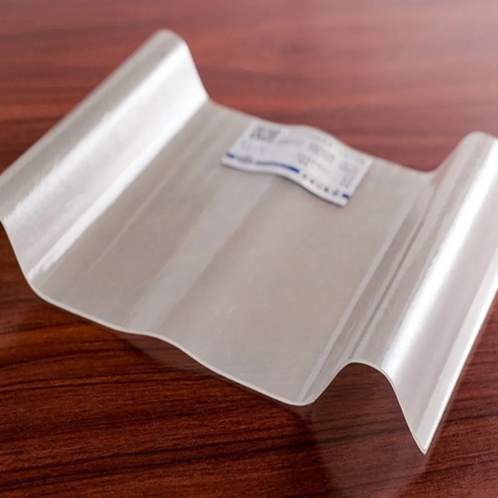 1mm Thickness Transparent Corrugated Fiberglass Sheet Clear FRP Sheet GRP Clear Sheet