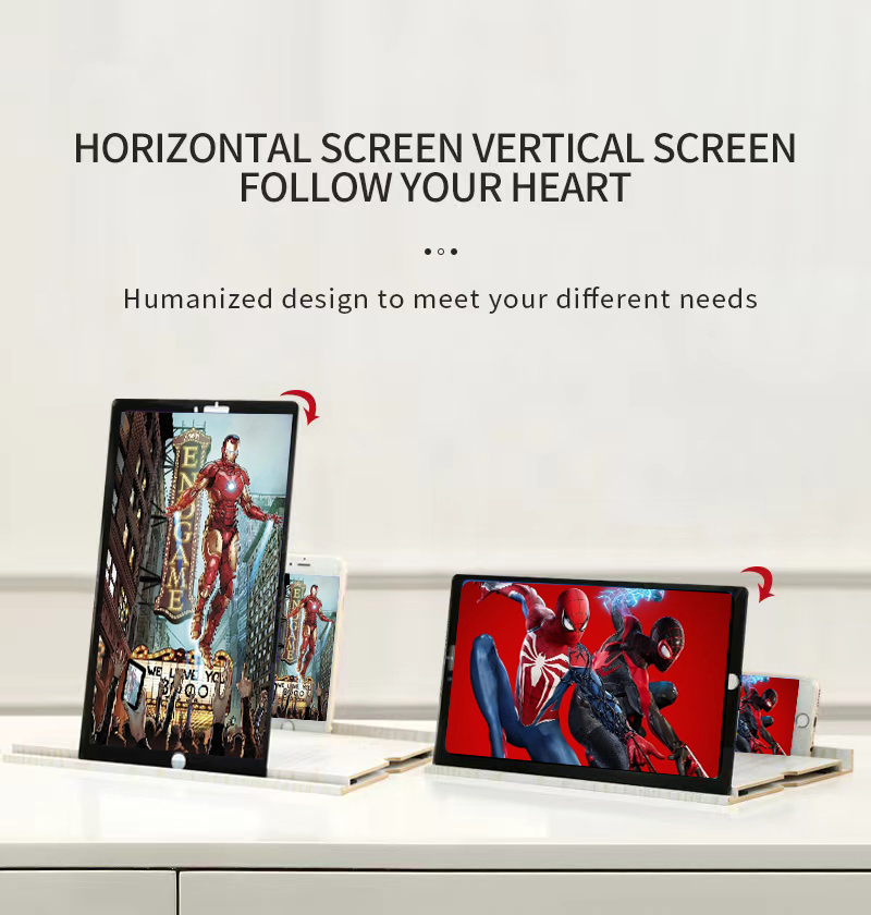 Увеличитель экрана телефона 3D HD, 10 дюймов