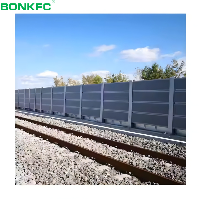 Highway Noise Barrier Fence Perforated Acoustic Sound Wall for Noise Reduction Custom Cutting Processing Service