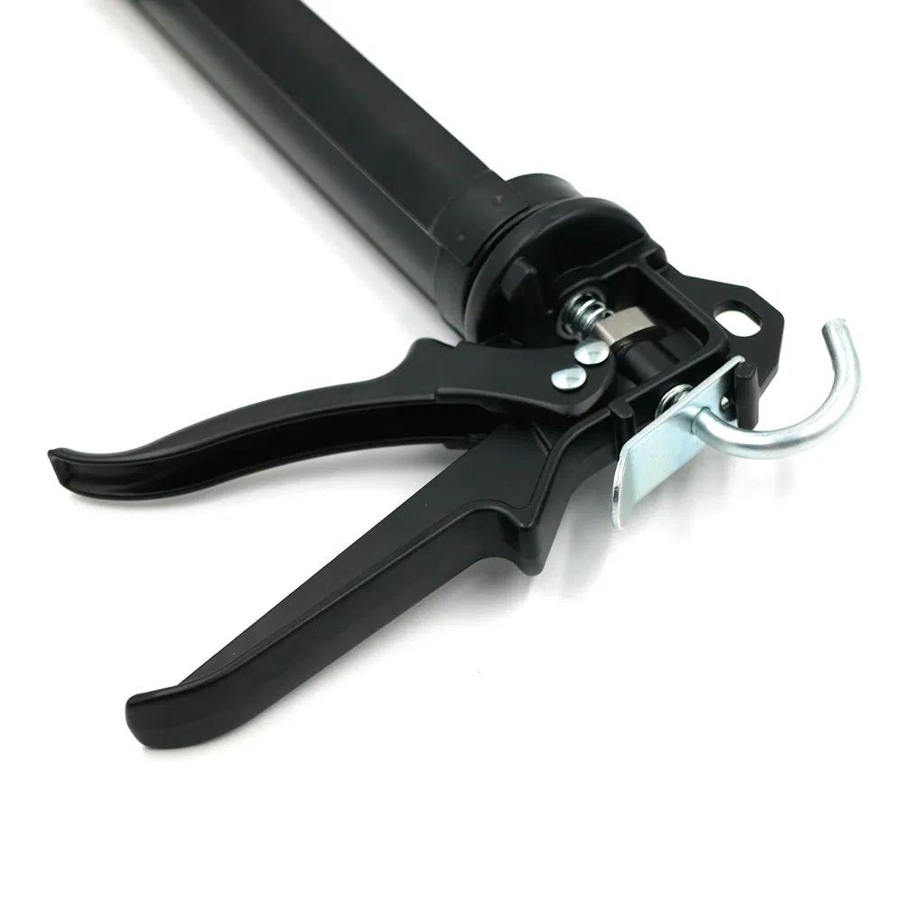 High Quality Metal Manual Black 12inches 400ml Cartridge Caulking Gun