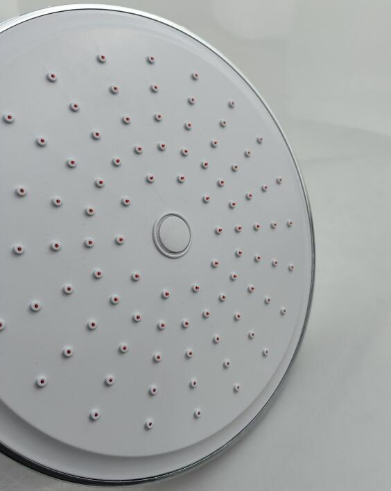 Sanitary Wares Bathroom Accessory ABS Rain Shower Head 8" Chrome Self-Cleaning