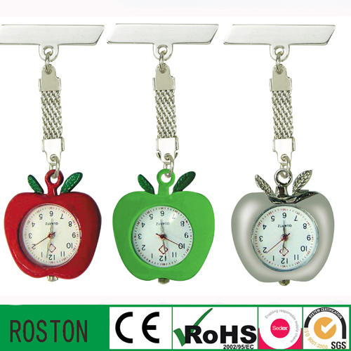 Promotion Gift Colorful Apple Shape Nurse Watch