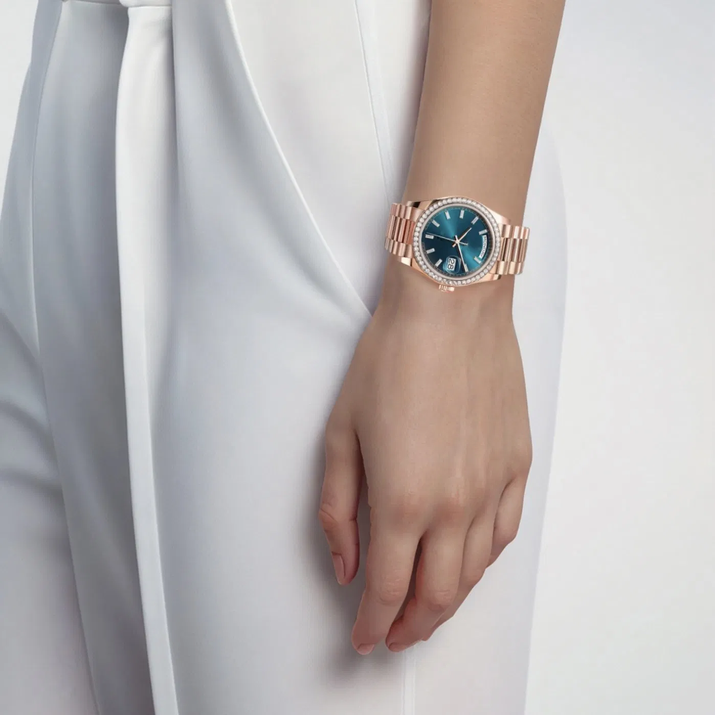 5A C+ FC Factory Fashion Luxury Diamond 36mm Gift Woman Watch Casual Calendar Automatic Mechanical Watch