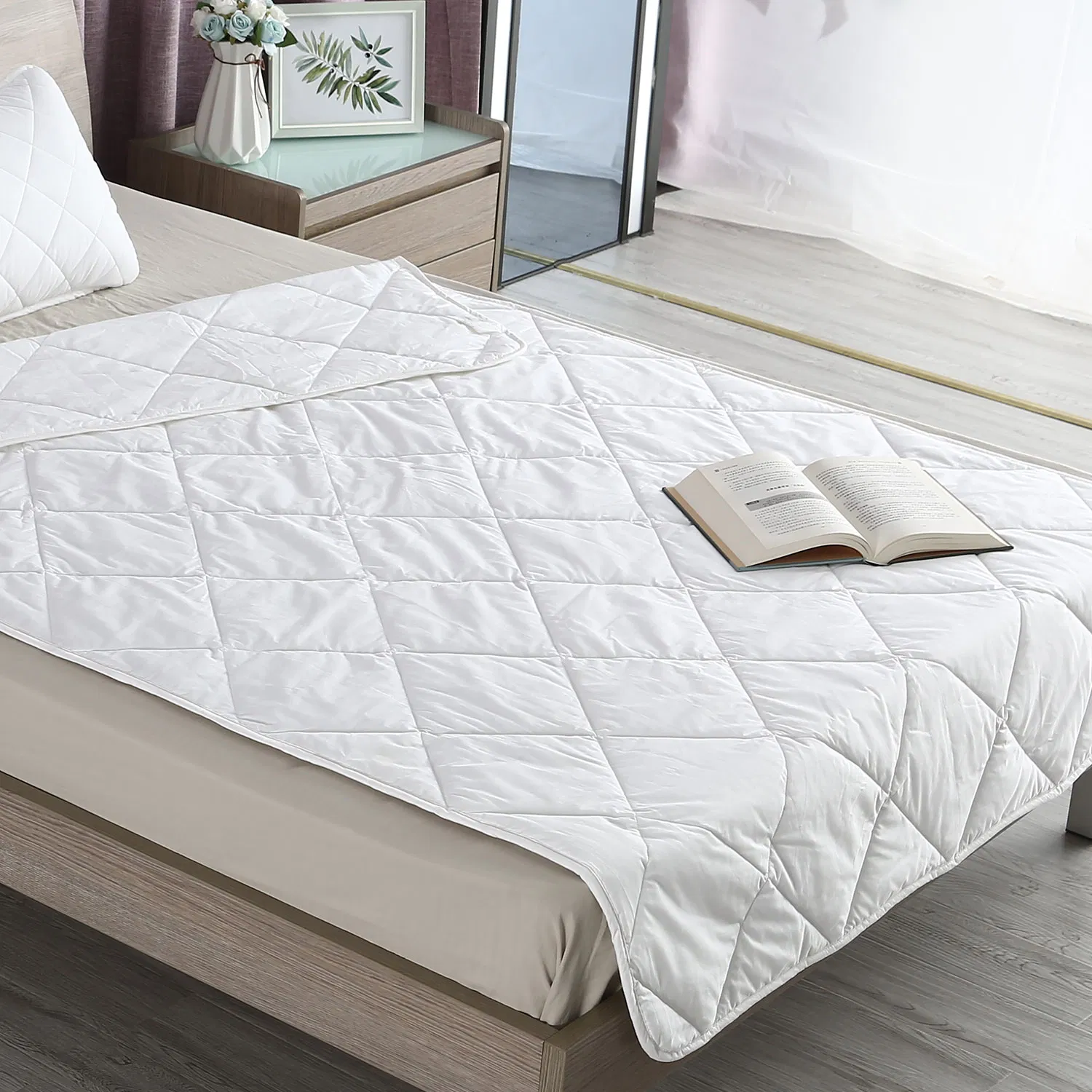 Однотонный плед с алмазным тиснением, тонкий, большой