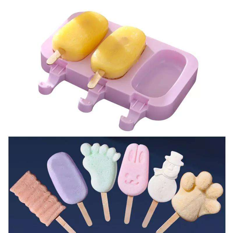 Food Grade BPA Free Large Homemade Silicone Ice Pop Popsicle Maker Molds