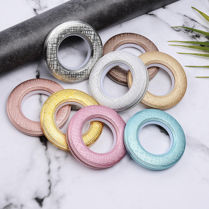 Curtain Grommet 40pack Nanoscale Low Noise Curtain Eyelets Roman Rings for Window Curtain Rod