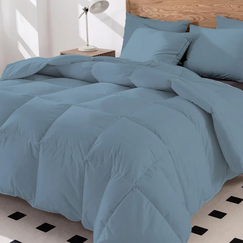 Goose Down & Microfiber Mixed Filling Quilt Cut Through Anti-Running Down