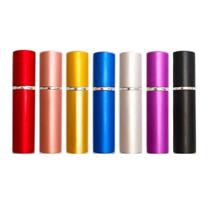 Portable Luxury 5ml 10ml Glass Refillable Travel Perfume Aluminum Spray Bottle Atomizer