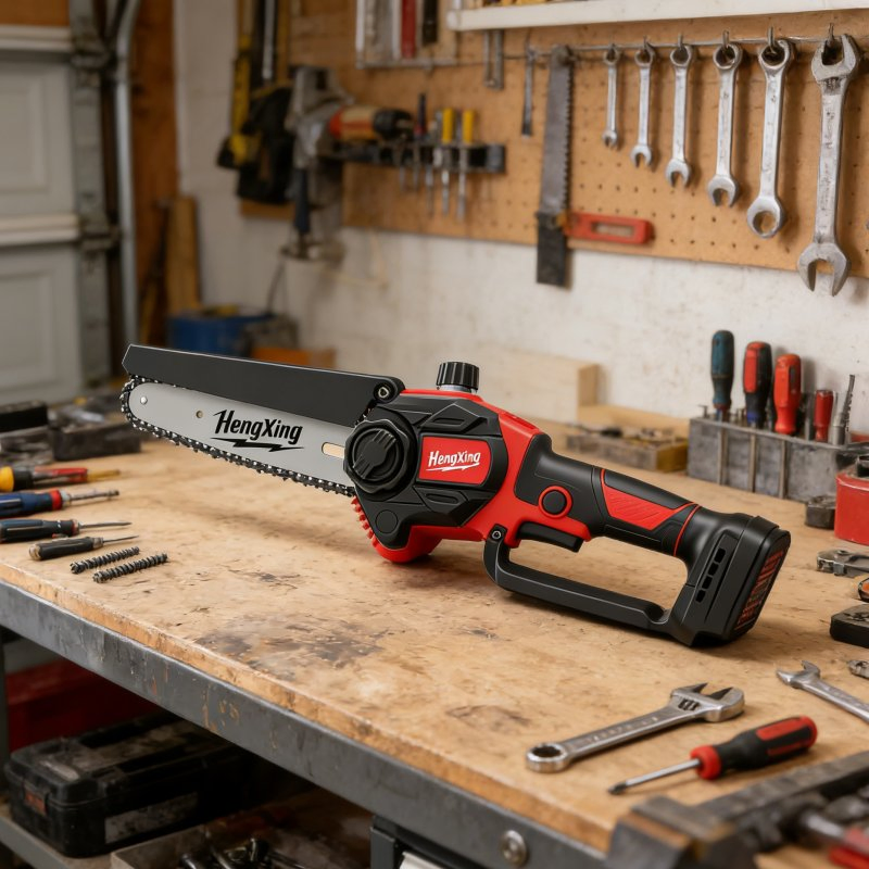 Cordless Portable Electric Chain Saw for Outdoor Working Sites