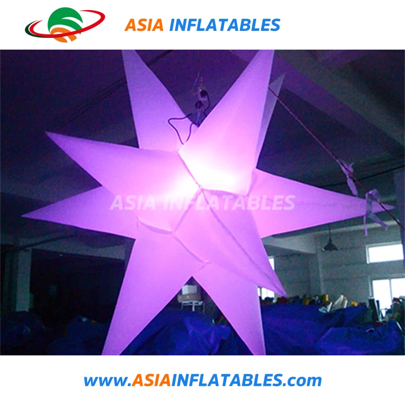 Wholesale Inflatable LED Star, Hanging Decorative Star for Wedding Decoration