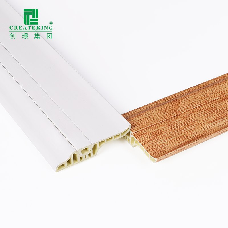 China Manufacturer Customized 68*17mm Waterproof Floor Skirting Fix with Nails