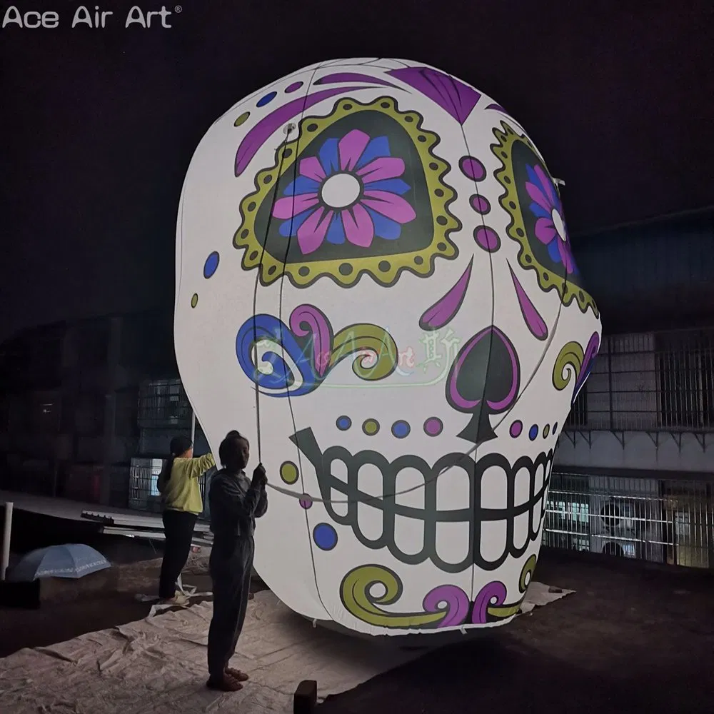 High Quality Inflatable Scary Skull Model Halloween Monster for Decoration or Holiday