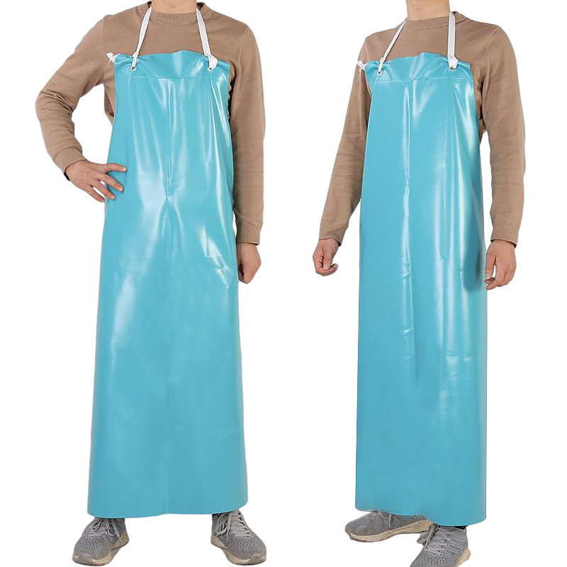 Waterproof Green Aprons Chemical Anti Oil Acid Alkali Heavy Duty PVC Apron