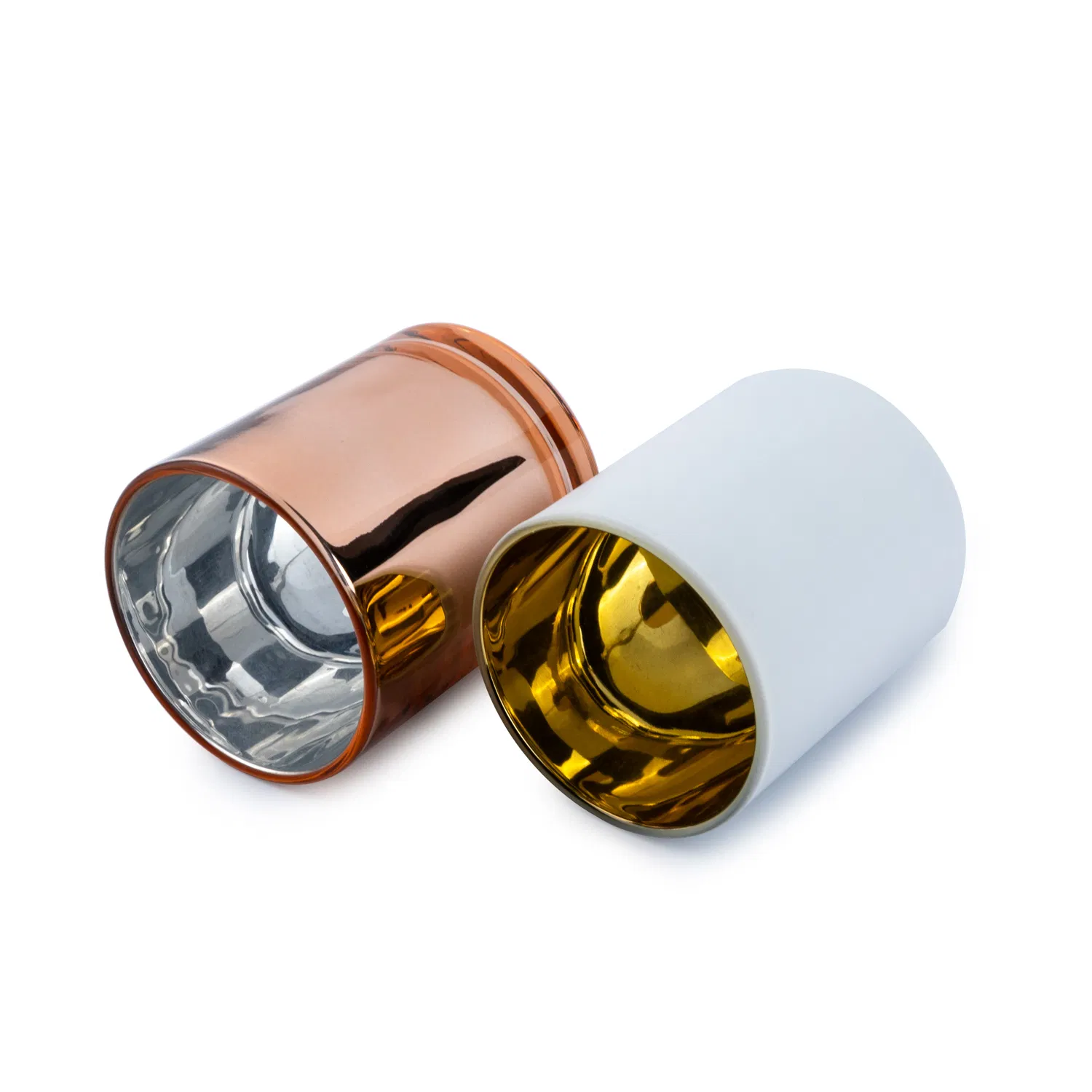 Аромалампа из стекла с золотой окантовкой для декора