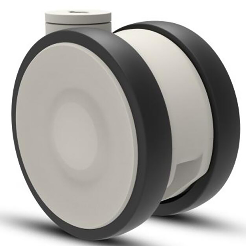 Nylon Twin Wheel Caster, Low Height