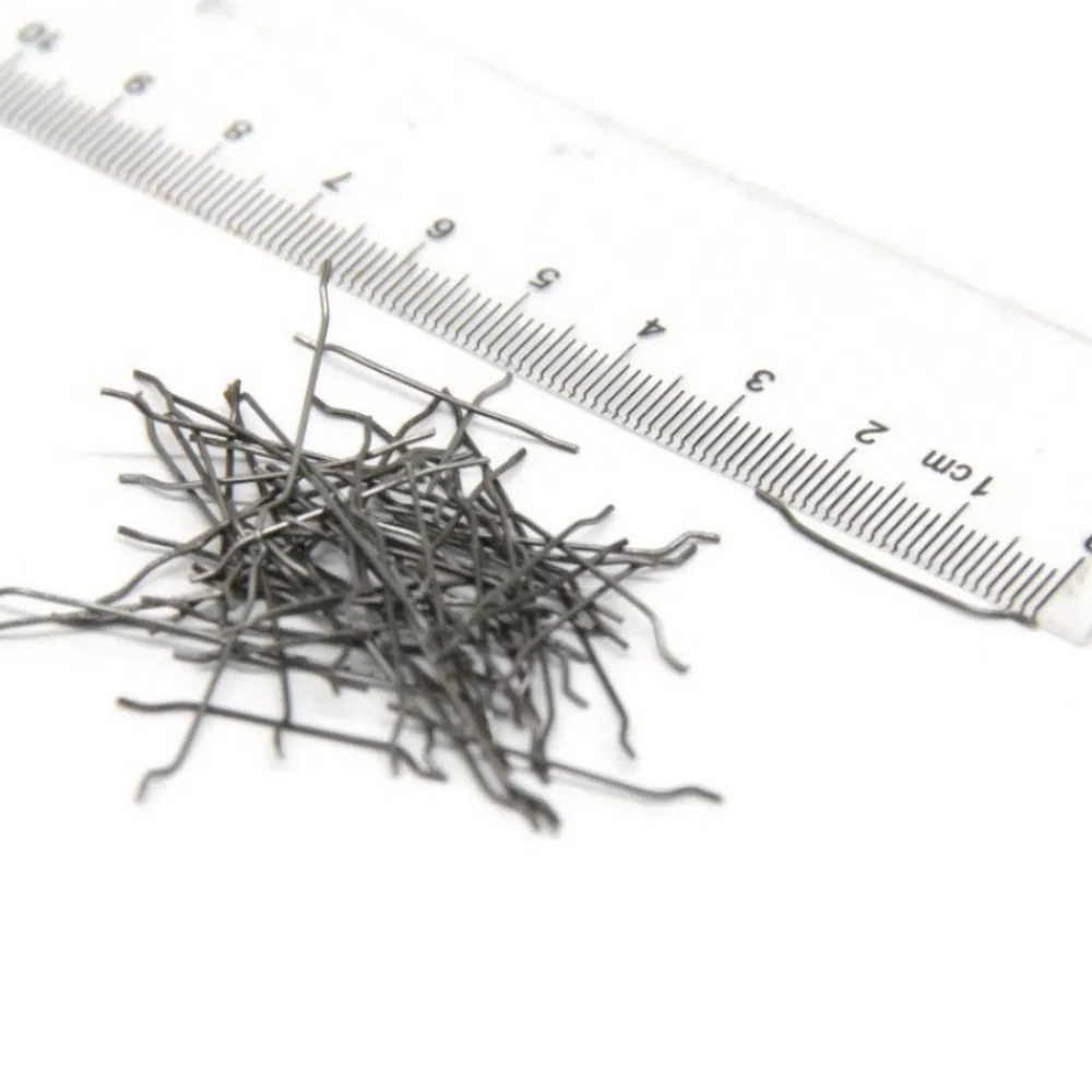 Concrete Steel Fiber Chopped Strands Durable Floor Reinforcement with 1150MPa Tensile Strength 60mm Length End Hook Type