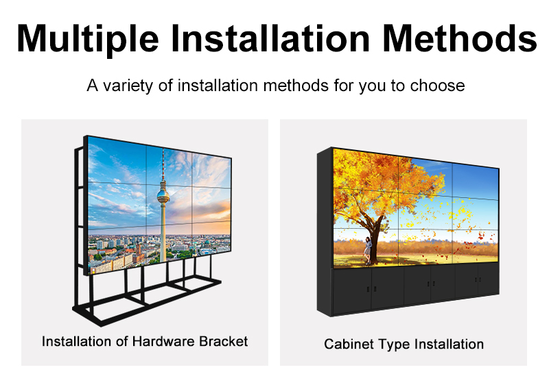 49 55 Inch 3X3 Splicing Screen 46 Inch LCD Video Wall for Monitor Center