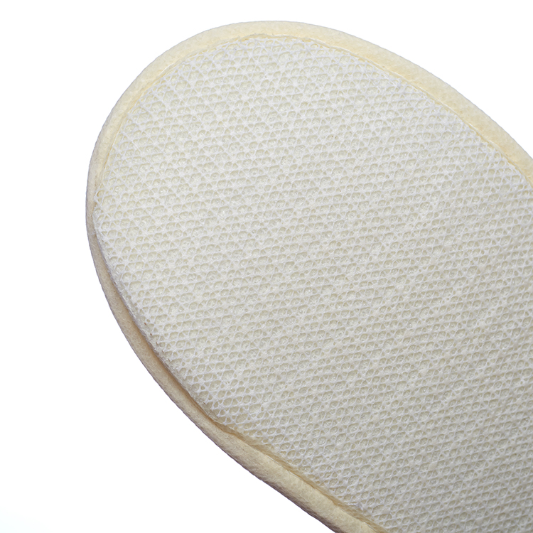 Personalized Wholesale Custom Logo Bulk Linen Fabric Hotel Guests Bathroom SPA Disposable Closed Toe Slippers