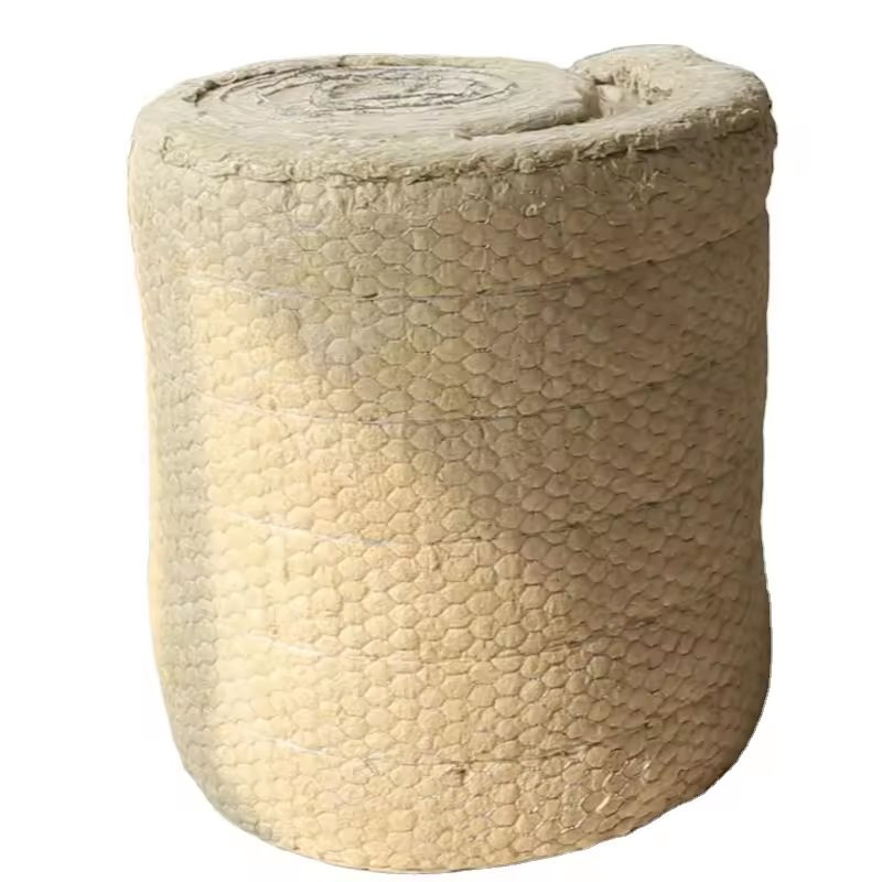 Fire Retardant Wire-Meshed Rock Wool / Mineral Wool Blanket/Roll