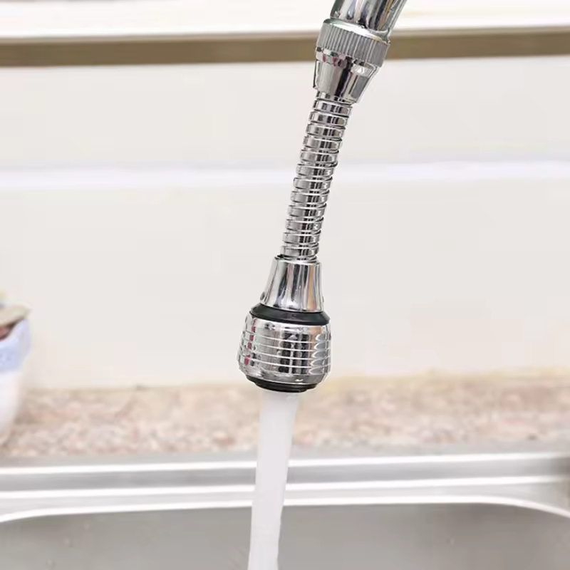 Home Kitchen Universal Water Tap Nozzle Sink Plastic Faucet Adapter Aerator 360 Handle Faucet Mixer Extender